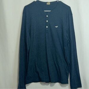 Hollister Blue Long Sleeve‎ Tee Casual Knit